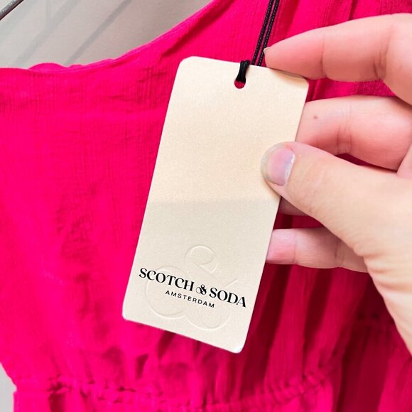 NEW Scotch & Soda Womens One Shoulder Bow Dress- Size 38 (US M) - Picture 5 of 8